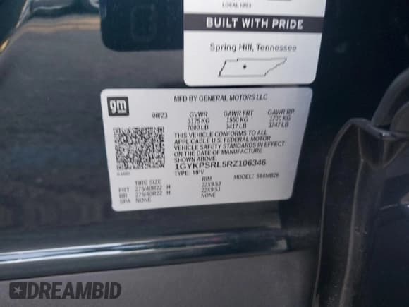 ✅ 2024 Cadillac LYRIQ Luxury • VIN: 1GYKPSRL5RZ106346 • Лот: 92070675. Опубликован ранее на Copart с пробегом Не указан. Бесплатный доступ к архиву аукционных продаж из США и подробный отчёт об истории автомобиля на DreamBid. Изображение 13.