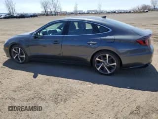 ✅ 2023 Hyundai Sonata SEL Plus • VIN: KMHL44J25PA296027 • Лот: 55050055. Опубликован ранее на Copart с пробегом 39 514 миль. Бесплатный доступ к архиву аукционных продаж из США и подробный отчёт об истории автомобиля на DreamBid. Изображение 2.