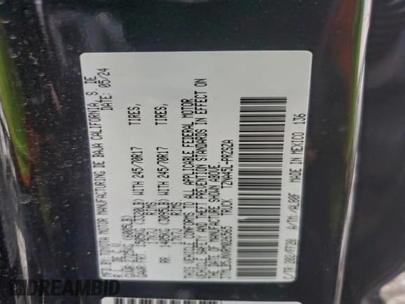 ✅ 2024 Toyota Tacoma SR5 • VIN: 3TMLB5JNXRM026565 • Lot: 96763565. Wystawiony na Copart z przebiegiem 19 085 mil. Bezpłatny archiwum sprzedaży aukcyjnych z USA i szczegółowy raport historii pojazdu na DreamBid. Zdjęcie 13.