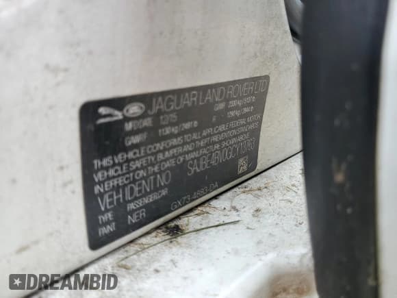 ✅ 2016 Jaguar XF 35t Prestige • VIN: SAJBE4BV0GCY13763 • Lot: 70815795. Wystawiony na Copart z przebiegiem 119 174 mil. Bezpłatny archiwum sprzedaży aukcyjnych z USA i szczegółowy raport historii pojazdu na DreamBid. Zdjęcie 12.