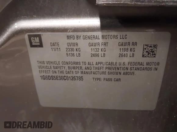 ✅ 2012 Cadillac CTS Premium • VIN: 1G6DS5E36C0126785 • Lot: 43844067. Wystawiony na IAAI z przebiegiem 116 751 mil. Bezpłatny archiwum sprzedaży aukcyjnych z USA i szczegółowy raport historii pojazdu na DreamBid. Zdjęcie 9.