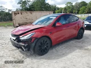 ✅ 2022 Tesla Model Y Long Range • VIN: 7SAYGDEEXNF458702 • Lot: 81894205. Wystawiony na Copart z przebiegiem 41 034 mil. Bezpłatny archiwum sprzedaży aukcyjnych z USA i szczegółowy raport historii pojazdu na DreamBid. Zdjęcie 1.