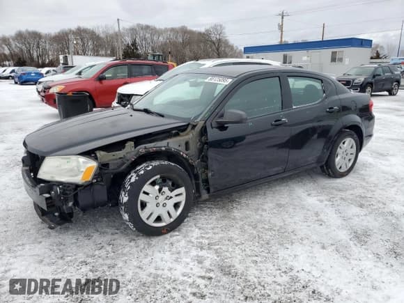 ✅ 2014 Dodge Avenger SE • VIN: 1C3CDZAG8EN113369 • Лот: 88125095. Опубликован ранее на Copart с пробегом 105 448 миль. Бесплатный доступ к архиву аукционных продаж из США и подробный отчёт об истории автомобиля на DreamBid. Изображение 1.
