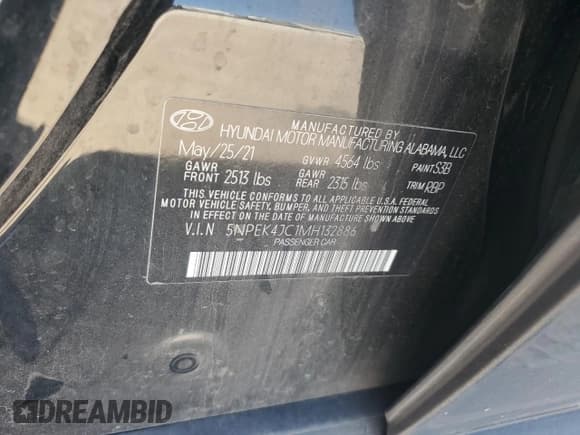 ✅ 2021 Hyundai Sonata N Line • VIN: 5NPEK4JC1MH132886 • Лот: 86728555. Опубликован ранее на Copart с пробегом 63 381 миль. Бесплатный доступ к архиву аукционных продаж из США и подробный отчёт об истории автомобиля на DreamBid. Изображение 12.