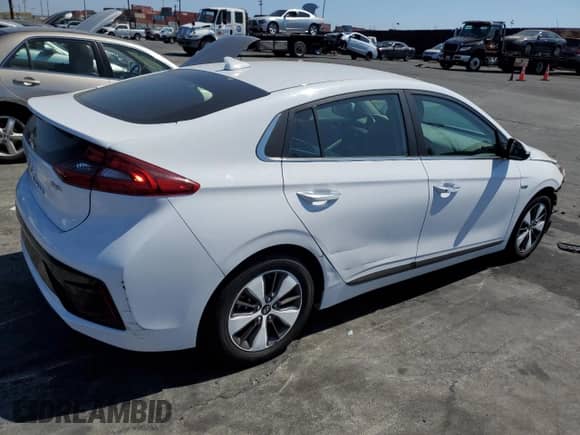 2019 Hyundai Ioniq Limited with VIN KMHC75LD2KU125707, listed as a Copart auction lot 72266534 with 59,179 mi miles and Salvage title. Bid and sale history available at DreamBid. Image 3.