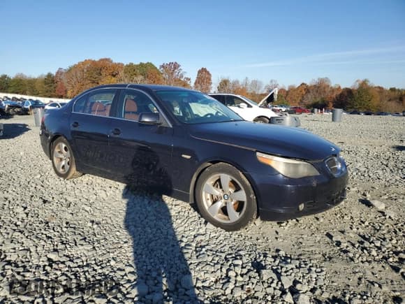 ✅ 2007 BMW 5 Series 530i • VIN: WBANE73557CM54161 • Lot: 90260735. Listed on Copart with Not provided. Free auction sales archive from the USA and detailed vehicle history report at DreamBid. Image 4.