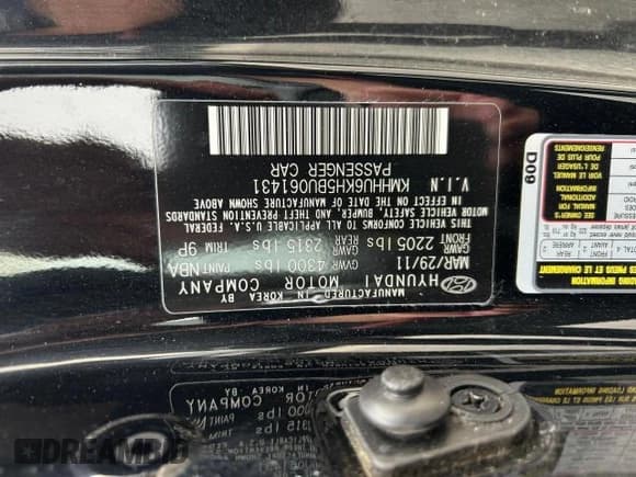 ✅ 2011 Hyundai Genesis Coupe Grand Touring • VIN: KMHHU6KH5BU061431 • Lot: 53547875. Wystawiony na Copart z przebiegiem 61 839 mil. Bezpłatny archiwum sprzedaży aukcyjnych z USA i szczegółowy raport historii pojazdu na DreamBid. Zdjęcie 10.