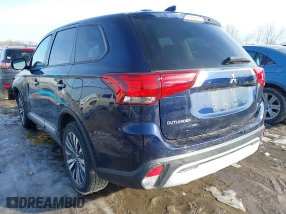 2020 Mitsubishi Outlander ES with VIN JA4AZ3A38LZ044939, listed as a IAAI auction lot 41654657 with 60,050 mi miles and . Bid and sale history available at DreamBid. Image 3.