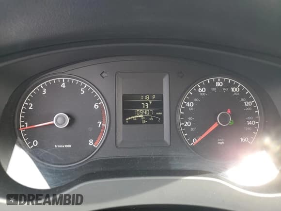 ✅ 2012 Volkswagen Jetta S • VIN: 3VW2K7AJ0CM390745 • Lot: 54502065. Listed on Copart with 109,407 mi. Free auction sales archive from the USA and detailed vehicle history report at DreamBid. Image 9.