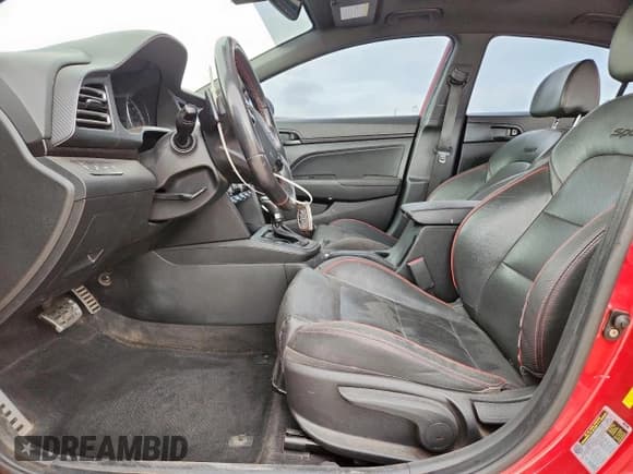 ✅ 2019 Hyundai Elantra Sport • VIN: KMHD04LB1KU842505 • Lot: 62017645. Listed on Copart with 85,890 mi. Free auction sales archive from the USA and detailed vehicle history report at DreamBid. Image 7.