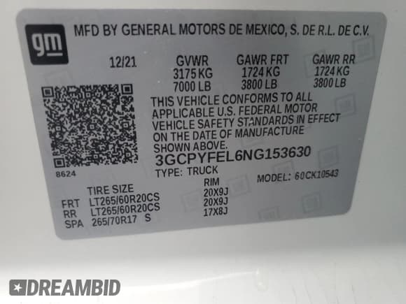 ✅ 2022 Chevrolet Silverado 1500 LT Trail Boss • VIN: 3GCPYFEL6NG153630 • Lot: 93713785. Wystawiony na Copart z przebiegiem 54 346 mil. Bezpłatny archiwum sprzedaży aukcyjnych z USA i szczegółowy raport historii pojazdu na DreamBid. Zdjęcie 12.