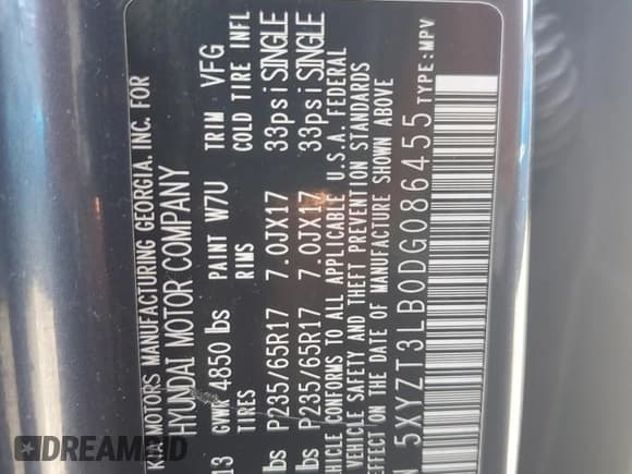 ✅ 2013 Hyundai Santa Fe Sport • VIN: 5XYZT3LB0DG086455 • Лот: 92311255. Опубликован ранее на Copart с пробегом 231 113 миль. Бесплатный доступ к архиву аукционных продаж из США и подробный отчёт об истории автомобиля на DreamBid. Изображение 14.