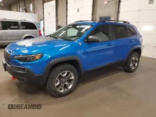 ✅ 2019 Jeep Cherokee Trailhawk • VIN: 1C4PJMBX4KD484442 • Lot: 82738905. Listed on Copart with 60,490 mi. Free auction sales archive from the USA and detailed vehicle history report at DreamBid. Image 1.