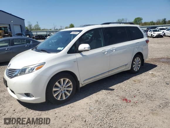 ✅ 2017 Toyota Sienna XLE • VIN: 5TDDZ3DC4HS160369 • Lot: 56485845. Listed on Copart with 94,181 mi. Free auction sales archive from the USA and detailed vehicle history report at DreamBid. Image 1.