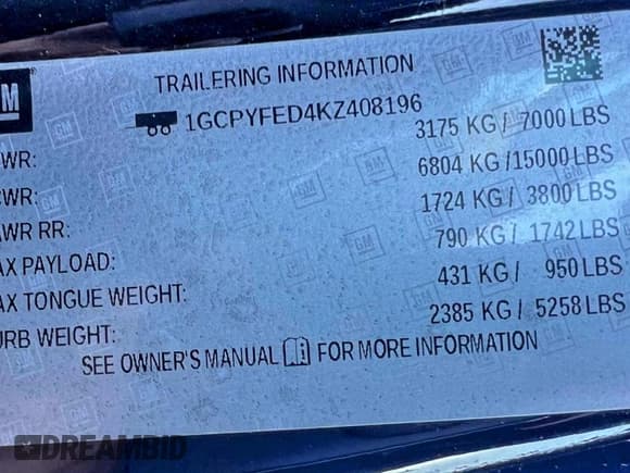 ✅ 2019 Chevrolet Silverado 1500 LT Trail Boss • VIN: 1GCPYFED4KZ408196 • Lot: 95799425. Wystawiony na Copart z przebiegiem 140 512 mil. Bezpłatny archiwum sprzedaży aukcyjnych z USA i szczegółowy raport historii pojazdu na DreamBid. Zdjęcie 10.