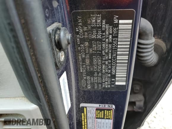 ✅ 2010 Hyundai Veracruz Limited • VIN: KM8NUDCC7AU115563 • Лот: 81276855. Опубликован ранее на Copart с пробегом 134 991 миль. Бесплатный доступ к архиву аукционных продаж из США и подробный отчёт об истории автомобиля на DreamBid. Изображение 13.