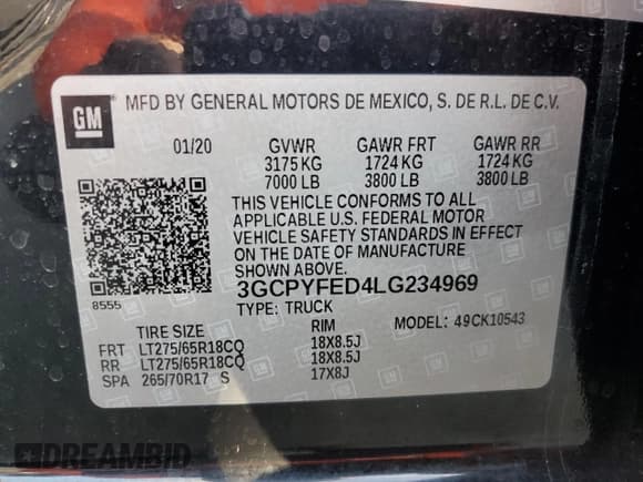 ✅ 2020 Chevrolet Silverado 1500 LT Trail Boss • VIN: 3GCPYFED4LG234969 • Lot: 81431404. Wystawiony na Copart z przebiegiem 80 172 mil. Bezpłatny archiwum sprzedaży aukcyjnych z USA i szczegółowy raport historii pojazdu na DreamBid. Zdjęcie 13.