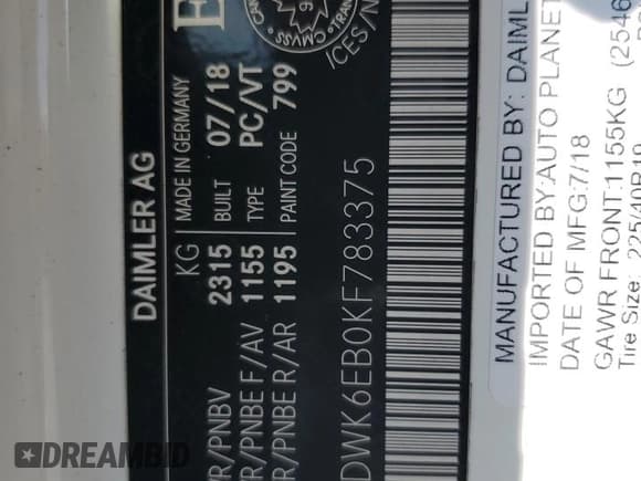 ✅ 2019 Mercedes-Benz C 43 AMG • VIN: WDDWK6EB0KF783375 • Лот: 64953165. Опубликован ранее на Copart с пробегом 35 205 миль. Бесплатный доступ к архиву аукционных продаж из США и подробный отчёт об истории автомобиля на DreamBid. Изображение 13.