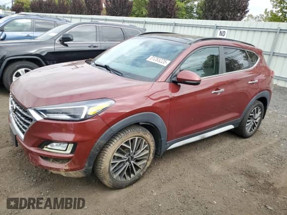 2020 Hyundai Tucson Ultimate with VIN KM8J3CAL9LU246897, listed as a Copart auction lot 81283225 with 110,943 mi miles and Salvage title. Bid and sale history available at DreamBid. Image 1.