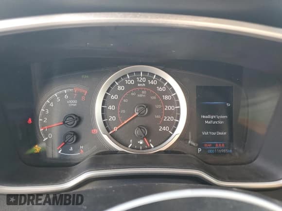 ✅ 2021 Toyota Corolla • VIN: JTNK4MBE2M3123232 • Лот: 83840145. Опубликован ранее на Copart с пробегом 116 985 миль. Бесплатный доступ к архиву аукционных продаж из США и подробный отчёт об истории автомобиля на DreamBid. Изображение 9.