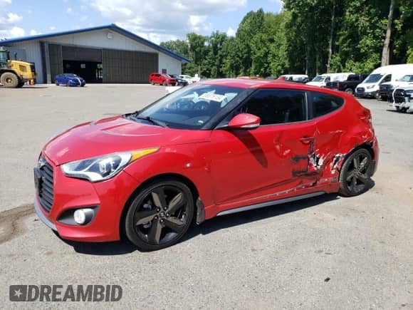 2014 Hyundai Veloster Turbo z VIN KMHTC6AE0EU200020, wystawiony jako Copart lot #68376134 z przebiegiem 90 733 mil mil oraz Szkoda całkowita • Salvage title. Historia ofert i sprzedaży dostępna na DreamBid. Obrazek 1.