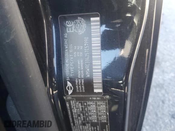 ✅ 2005 MINI Hardtop • VIN: WMWRC33425TC57990 • Lot: 86117205. Listed on Copart with Not provided. Free auction sales archive from the USA and detailed vehicle history report at DreamBid. Image 12.