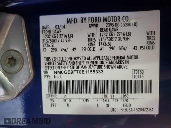 ✅ 2014 Ford Transit Connect XLT • VIN: NM0GE9F70E1155333 • Lot: 84772195. Listed on Copart with 145,713 mi. Free auction sales archive from the USA and detailed vehicle history report at DreamBid. Image 14.