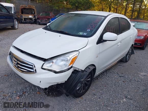 ✅ 2019 Mitsubishi Mirage ES • VIN: ML32F3FJXKHF04364 • Lot: 43204173. Wystawiony na IAAI z przebiegiem 47 006 mil. Bezpłatny archiwum sprzedaży aukcyjnych z USA i szczegółowy raport historii pojazdu na DreamBid. Zdjęcie 2.