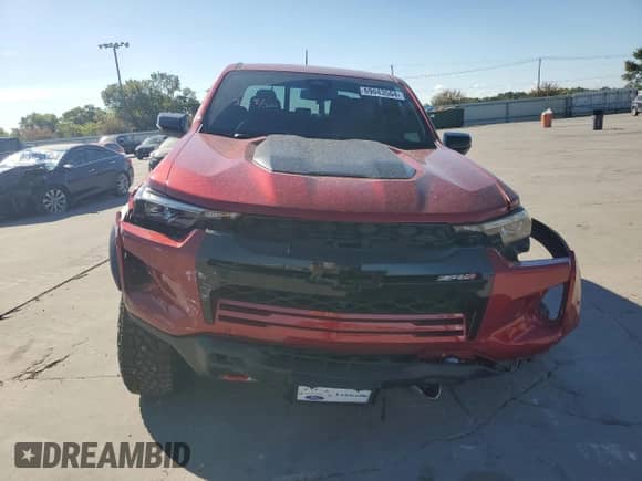 2023 Chevrolet Colorado 4WD ZR2 с VIN 1GCPTFEK2P1230663, выставлен на аукционе Copart как лот 69043564 с пробегом 5 927 миль миль и Списание • Salvage title. История ставок и продаж доступна на DreamBid. Изображение 5.