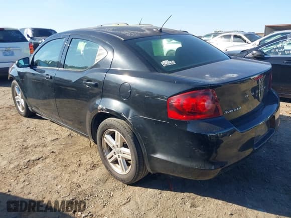 ✅ 2012 Dodge Avenger SXT • VIN: 1C3CDZCBXCN194700 • Lot: 41473636. Listed on IAAI with 166,384 mi. Free auction sales archive from the USA and detailed vehicle history report at DreamBid. Image 3.