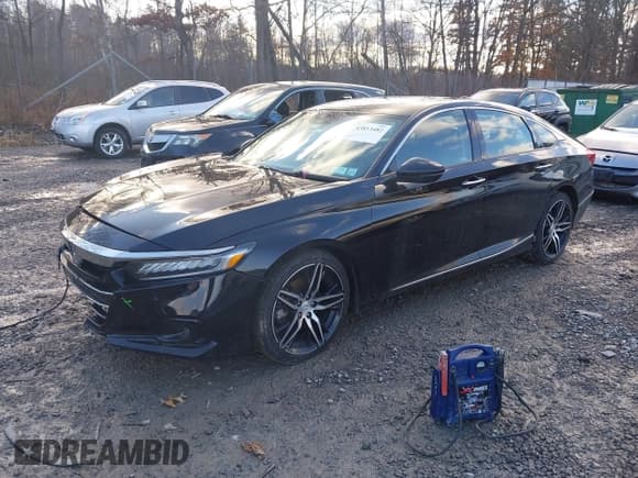 ✅ 2021 Honda Accord Touring • VIN: 1HGCV2F98MA008767 • Lot: 43813482. Listed on IAAI with 81,178 mi. Free auction sales archive from the USA and detailed vehicle history report at DreamBid. Image 2.