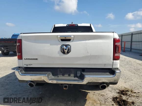 2020 Ram 1500 Laramie with VIN 1C6RREDT3LN262057, listed as a Copart auction lot 69599525 with 124,172 mi miles and Salvage title. Bid and sale history available at DreamBid. Image 6.