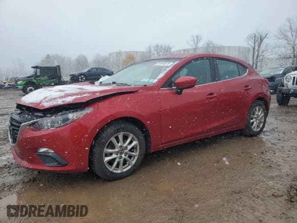 ✅ 2014 Mazda 3 i Touring • VIN: JM1BM1L7XE1105450 • Lot: 91554975. Listed on Copart with 96,446 mi. Free auction sales archive from the USA and detailed vehicle history report at DreamBid. Image 1.