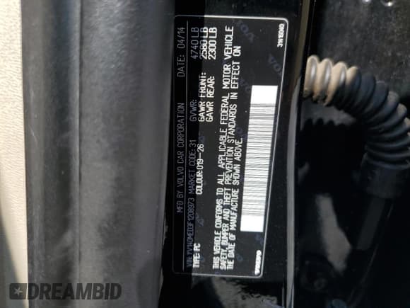 ✅ 2015 Volvo V60 T5 Drive-E Platinum • VIN: YV140MED3F1208973 • Lot: 59097974. Listed on Copart with 140,445 mi. Free auction sales archive from the USA and detailed vehicle history report at DreamBid. Image 12.