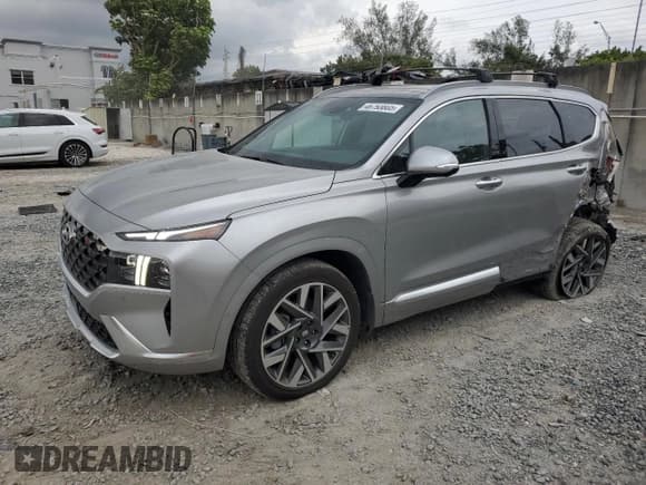 ✅ 2023 Hyundai Santa Fe Calligraphy • VIN: 5NMS54ALXPH640611 • Lot: 46793805. Listed on Copart with 7,321 mi. Free auction sales archive from the USA and detailed vehicle history report at DreamBid. Image 1.
