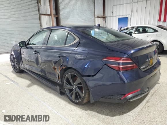 ✅ 2023 Genesis G70 2.0T • VIN: KMTG34TA5PU126117 • Lot: 85572315. Listed on Copart with 10,197 mi. Free auction sales archive from the USA and detailed vehicle history report at DreamBid. Image 2.