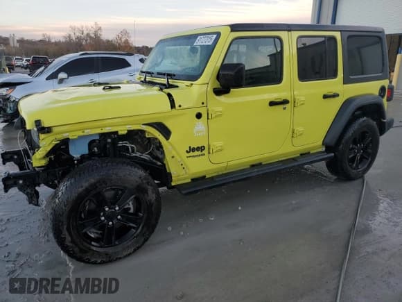 ✅ 2022 Jeep Wrangler Unlimited Sport S • VIN: 1C4HJXDG3NW238963 • Lot: 91727315. Listed on Copart with 30,151 mi. Free auction sales archive from the USA and detailed vehicle history report at DreamBid. Image 1.