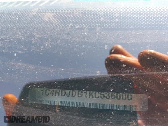 ✅ 2019 Dodge Durango GT Plus • VIN: 1C4RDJDG1KC536000 • Lot: 42480153. Listed on IAAI with 76,461 mi. Free auction sales archive from the USA and detailed vehicle history report at DreamBid. Image 17.