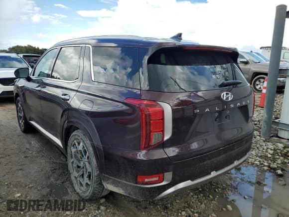 2022 Hyundai Palisade Calligraphy z VIN KM8R74HE5NU455075, wystawiony jako Copart lot #73960024 z przebiegiem Nie podano mil oraz Szkoda całkowita • Salvage title. Historia ofert i sprzedaży dostępna na DreamBid. Obrazek 2.