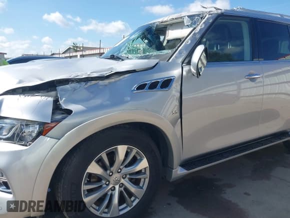 ✅ 2017 Infiniti QX80 • VIN: JN8AZ2NF4H9645197 • Lot: 43099997. Listed on IAAI with 123,256 mi. Free auction sales archive from the USA and detailed vehicle history report at DreamBid. Image 17.
