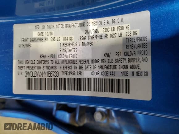 ✅ 2017 Toyota Yaris • VIN: 3MYDLBYVXHY156733 • Lot: 65355625. Listed on Copart with 90,039 mi. Free auction sales archive from the USA and detailed vehicle history report at DreamBid. Image 13.