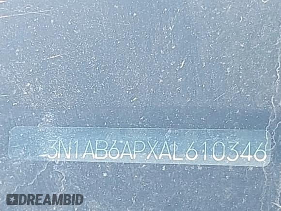 ✅ 2010 Nissan Sentra 2.0 • VIN: 3N1AB6APXAL610346 • Lot: 43106695. Listed on IAAI with 73,824 mi. Free auction sales archive from the USA and detailed vehicle history report at DreamBid. Image 17.