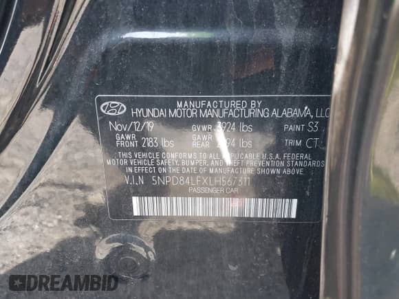 2020 Hyundai Elantra SEL z VIN 5NPD84LFXLH567311, wystawiony jako IAAI lot #42996152 z przebiegiem 122 118 mil mil oraz . Historia ofert i sprzedaży dostępna na DreamBid. Obrazek 9.