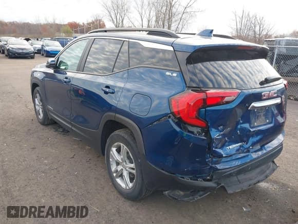 ✅ 2021 GMC Terrain SLE • VIN: 3GKALMEV7ML386596 • Лот: 43705667. Опубликован ранее на IAAI с пробегом 58 058 миль. Бесплатный доступ к архиву аукционных продаж из США и подробный отчёт об истории автомобиля на DreamBid. Изображение 3.