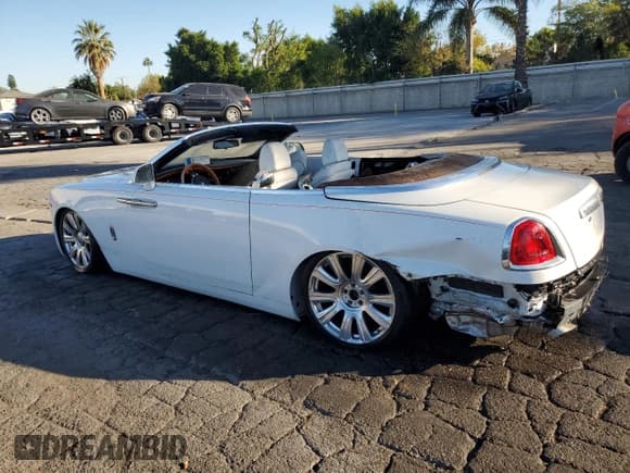 ✅ 2016 Rolls-Royce Dawn • VIN: SCA666D53GU102324 • Lot: 91021205. Listed on Copart with Not provided. Free auction sales archive from the USA and detailed vehicle history report at DreamBid. Image 2.