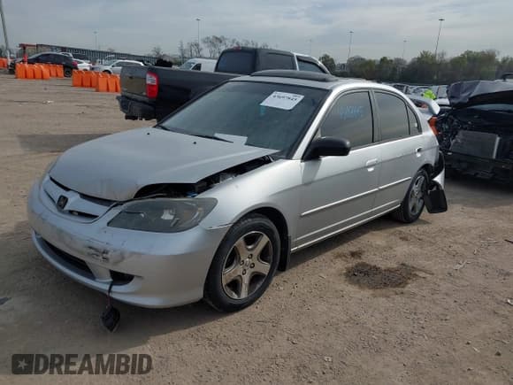 ✅ 2004 Honda Civic EX • VIN: JHMES26764S000335 • Lot: 43697845. Listed on IAAI with 220,489 mi. Free auction sales archive from the USA and detailed vehicle history report at DreamBid. Image 2.
