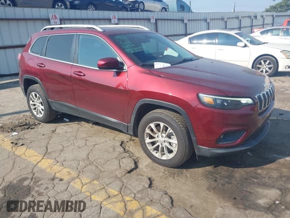 ✅ 2019 Jeep Cherokee Latitude • VIN: 1C4PJMCB7KD425453 • Lot: 43258961. Listed on IAAI with 108,240 mi. Free auction sales archive from the USA and detailed vehicle history report at DreamBid. Image 1.