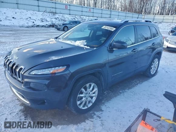 ✅ 2015 Jeep Cherokee Limited • VIN: 1C4PJMDS8FW740741 • Lot: 95142385. Wystawiony na Copart z przebiegiem 104 677 mil. Bezpłatny archiwum sprzedaży aukcyjnych z USA i szczegółowy raport historii pojazdu na DreamBid. Zdjęcie 1.