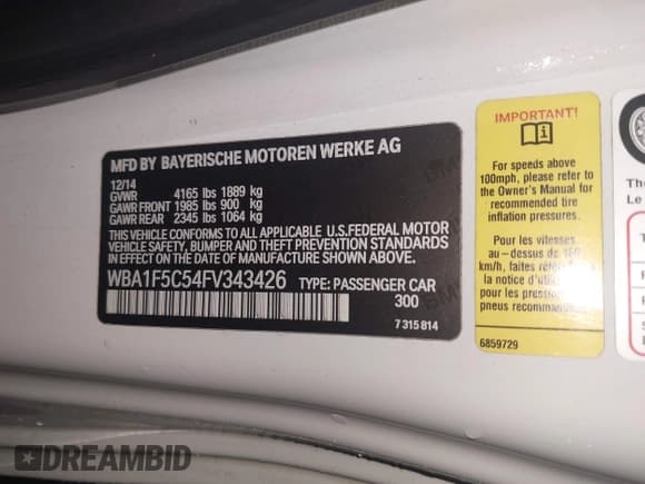 ✅ 2015 BMW 2 Series 228i • VIN: WBA1F5C54FV343426 • Lot: 43570994. Wystawiony na IAAI z przebiegiem 116 140 mil. Bezpłatny archiwum sprzedaży aukcyjnych z USA i szczegółowy raport historii pojazdu na DreamBid. Zdjęcie 9.