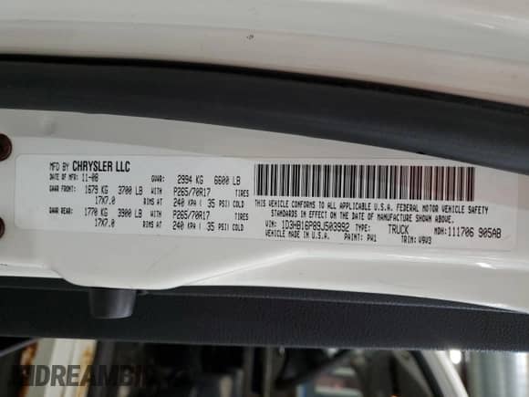 2009 Dodge 1500 SLT с VIN 1D3HB16P89J503992, выставлен на аукционе Copart как лот 91617965 с пробегом 61 428 миль миль и Чистый • Clean title. История ставок и продаж доступна на DreamBid. Изображение 12.